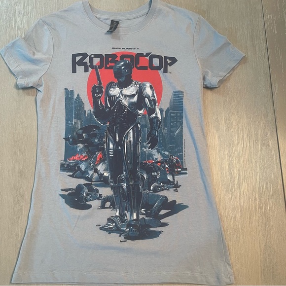Alex Murphy’s Robocop movie action figure fitted women’s graphic t shirt Size L - Picture 11 of 12